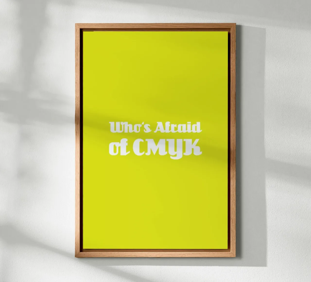 Who's Afraid of CMYK tela con Cornice a cassetta da Andreas Wundersee