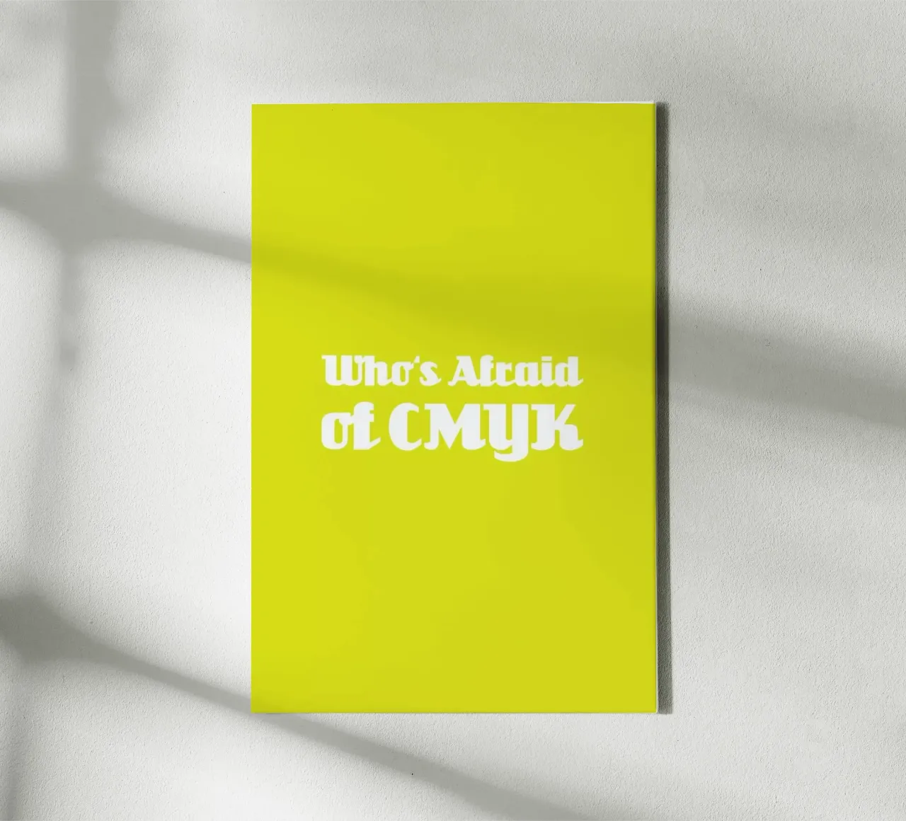 Who's Afraid of CMYK tela con Cornice a cassetta da Andreas Wundersee