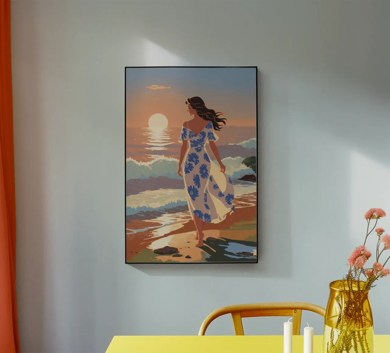Texel: Tramonto magico in riva al mare | Werk 1 plexiglass da AlbertKlee
