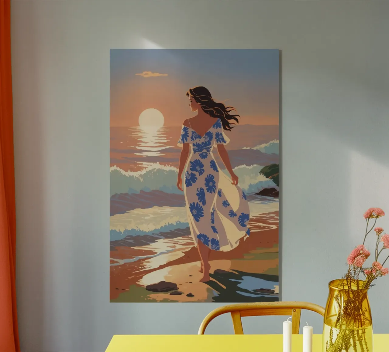 Texel: Tramonto magico in riva al mare | Werk 1 plexiglass da AlbertKlee