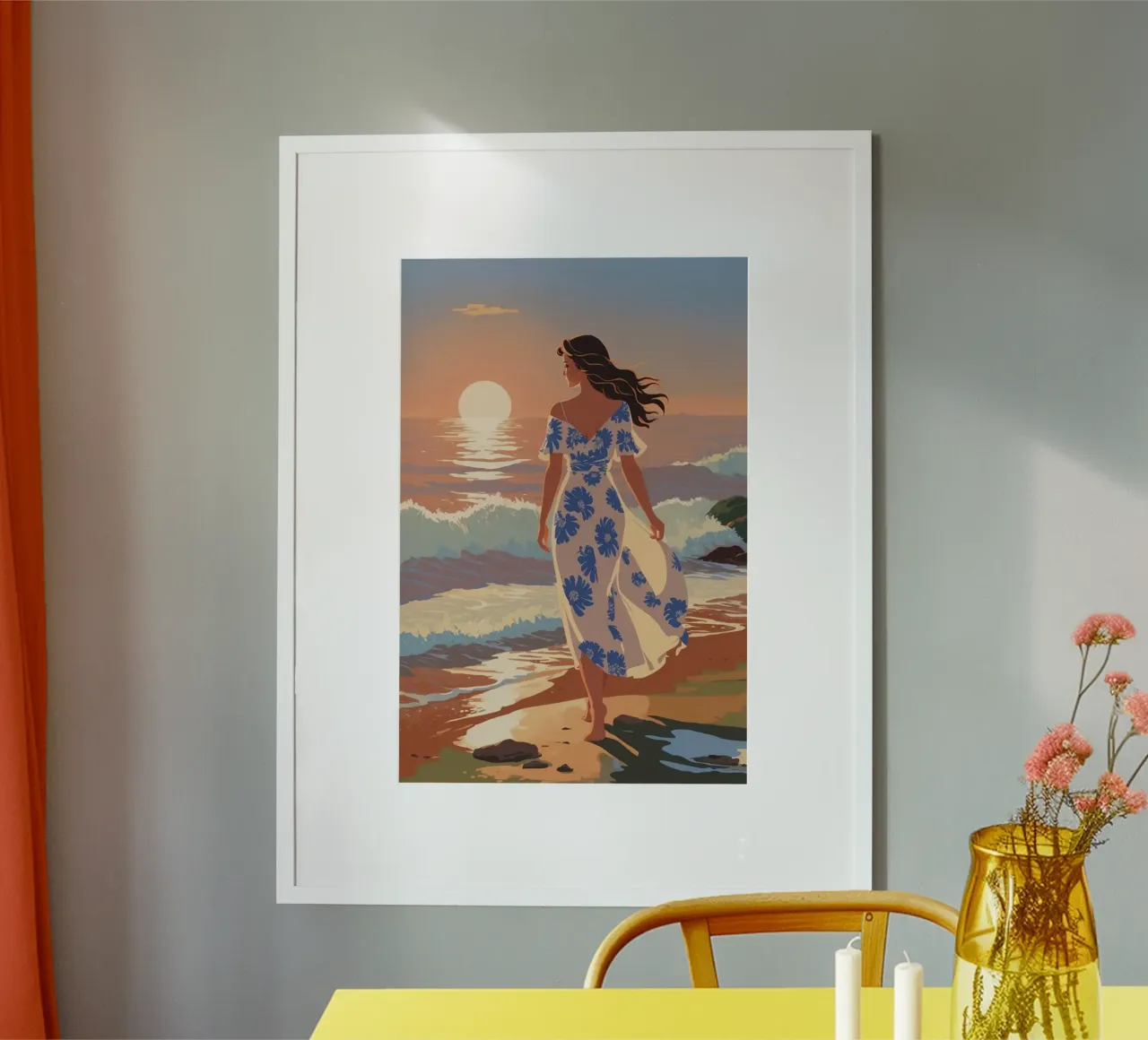 Texel: Tramonto magico in riva al mare | Werk 1 carta hahnemühle da AlbertKlee
