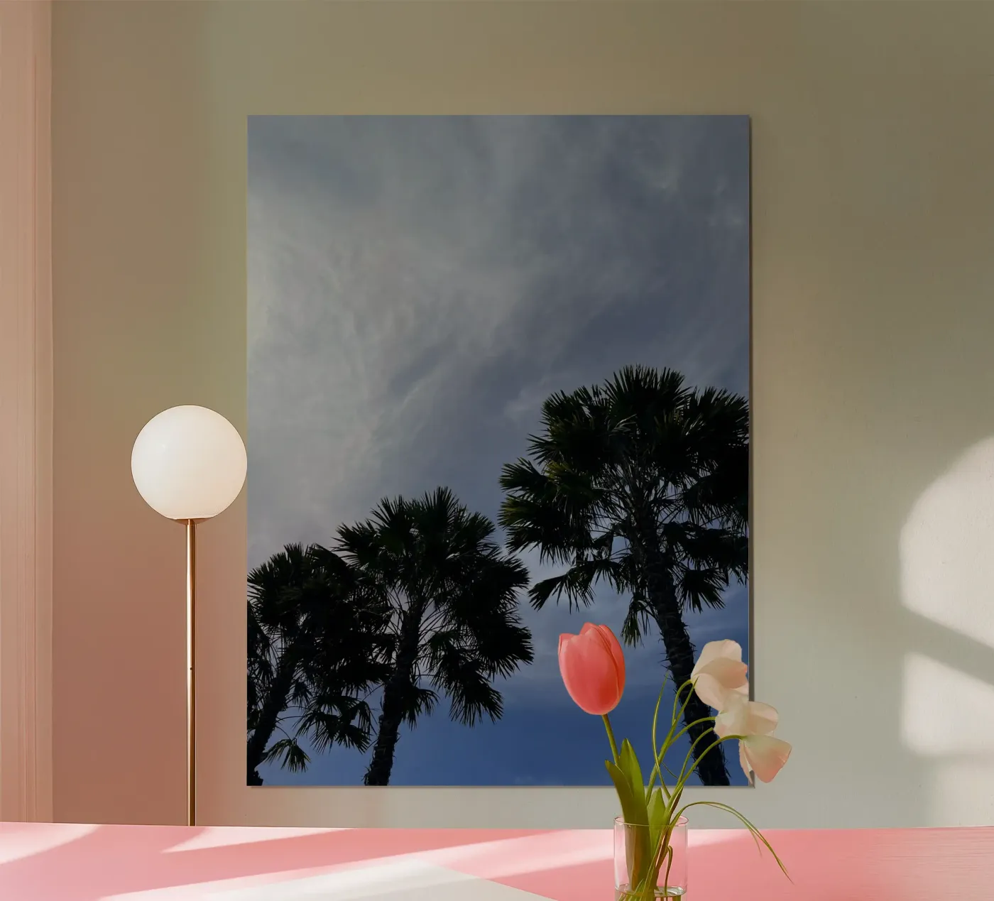 Slighty cloudy palm trees poster da They Call Me Juja