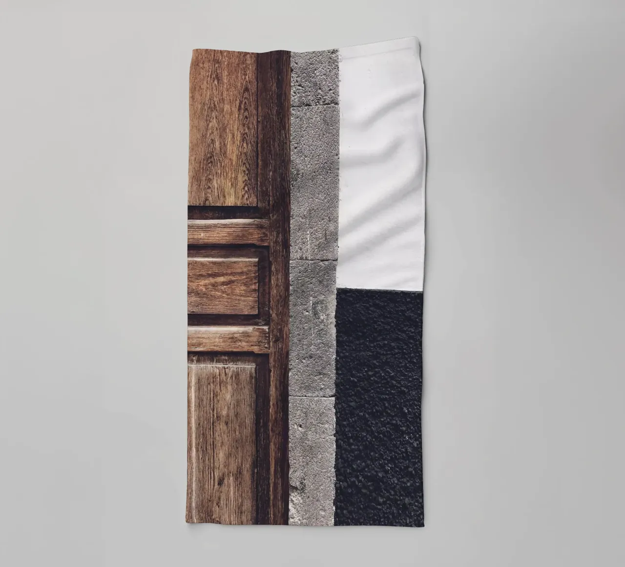 Rustic door art - vintage architecture towel by Whole©