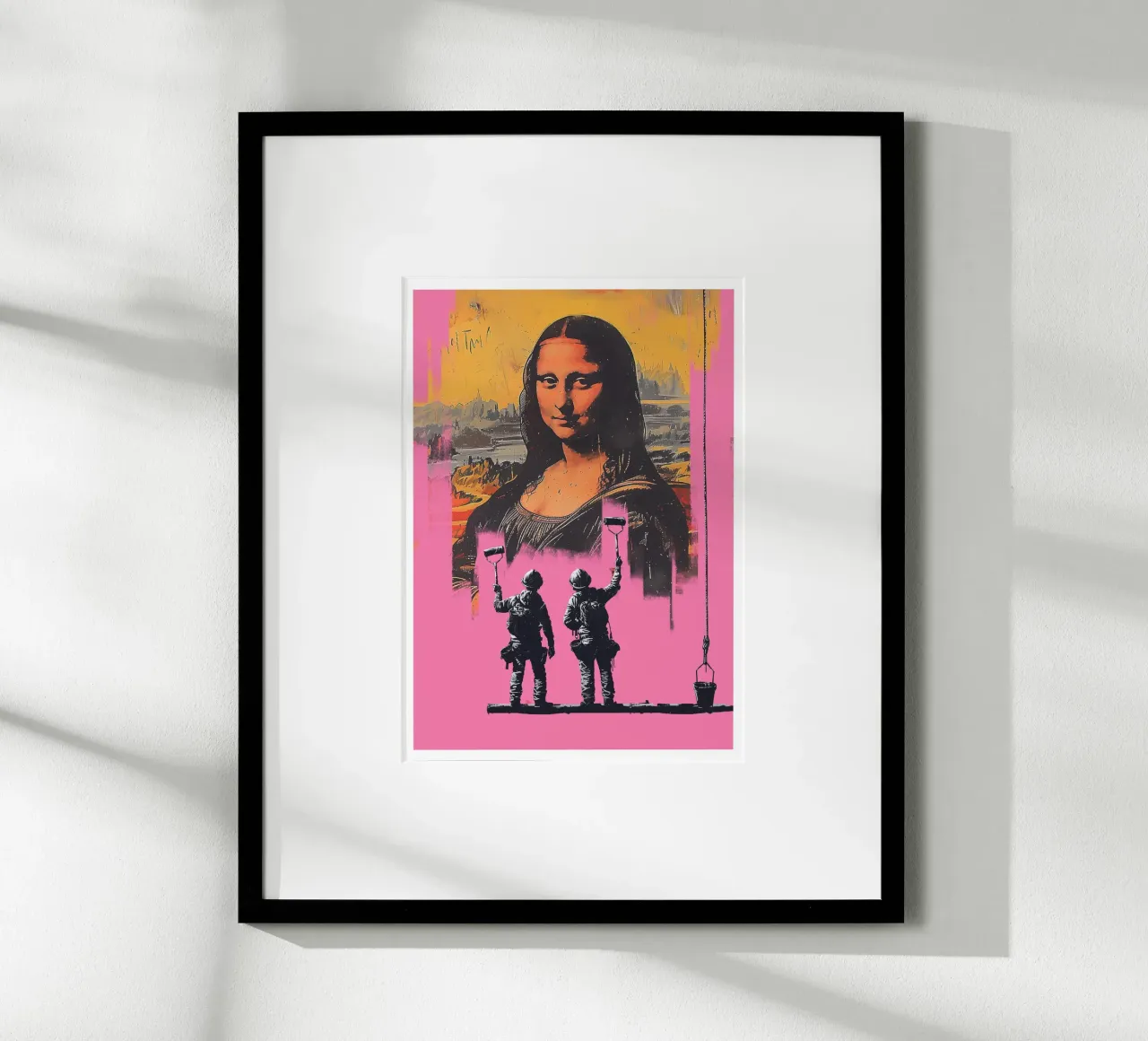 Mona in Pink poster con telaio in plastica da Dikhotomy