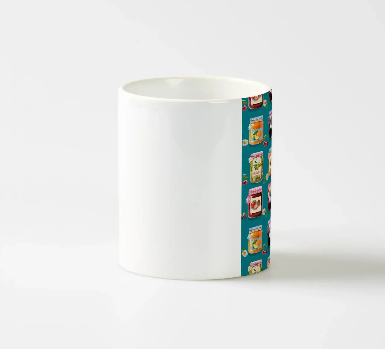 Jar pattern ceramic mug by Rocket68