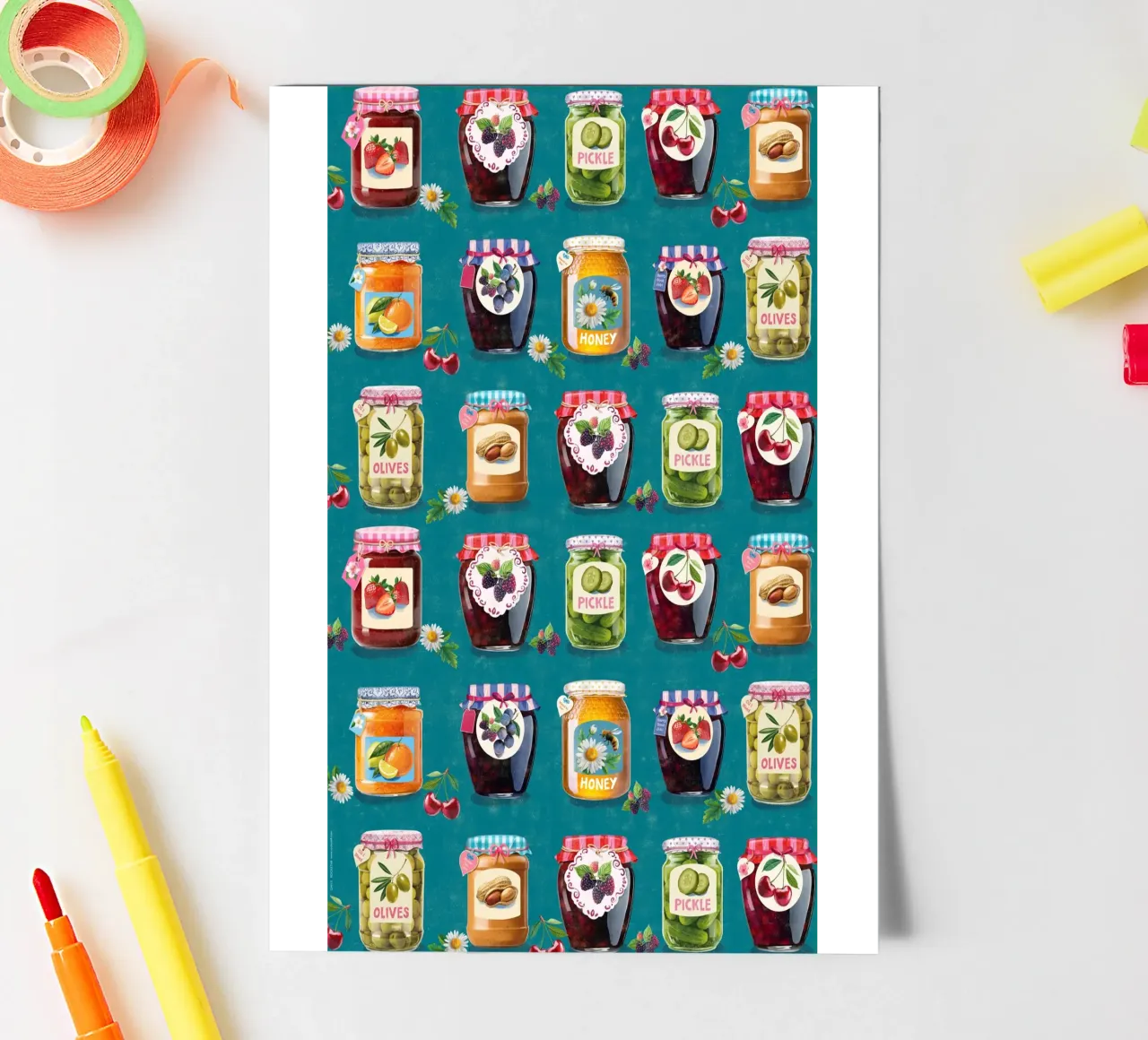 Jar pattern stickervel van Rocket68