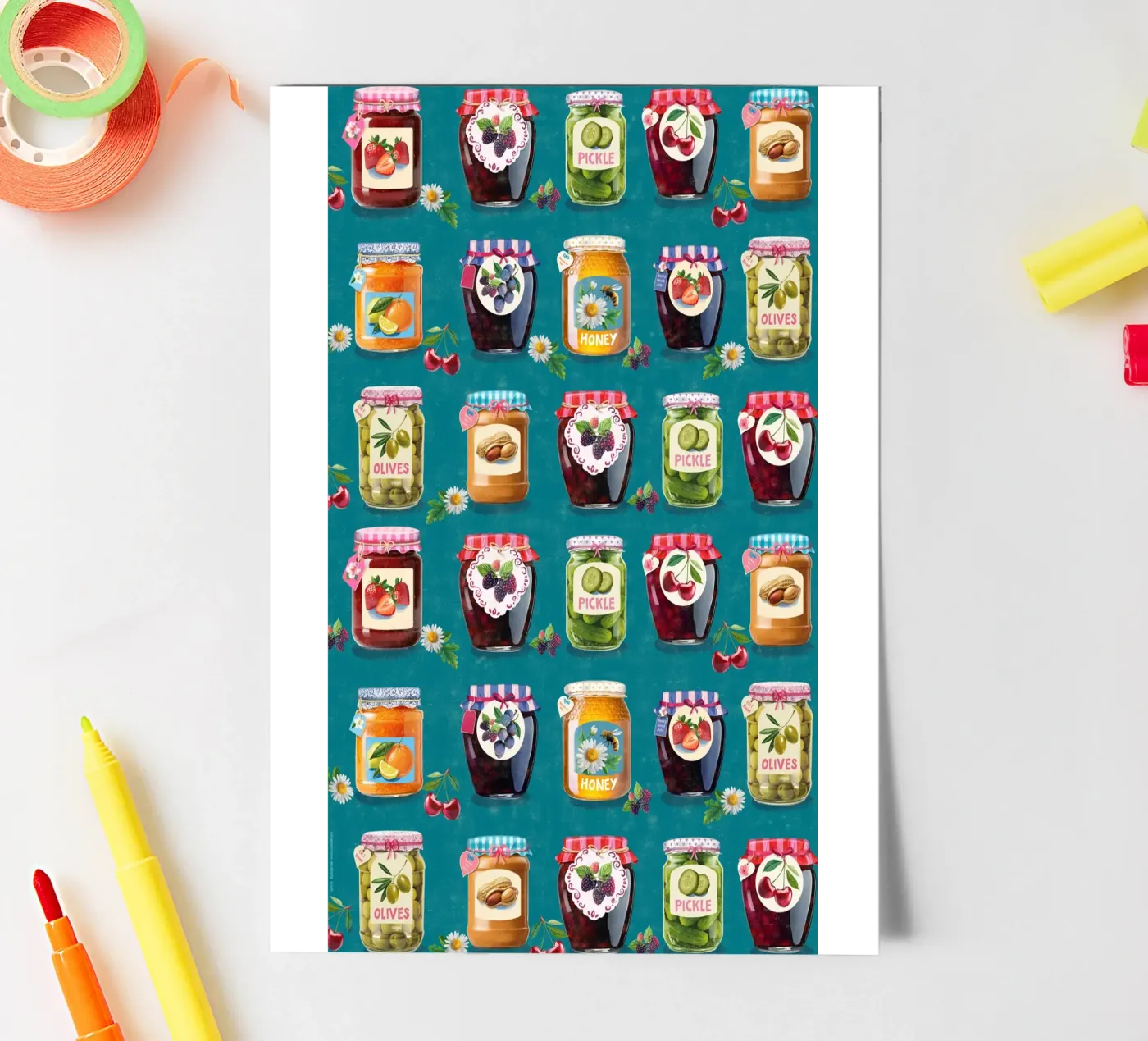 Jar pattern stickervel van Rocket68