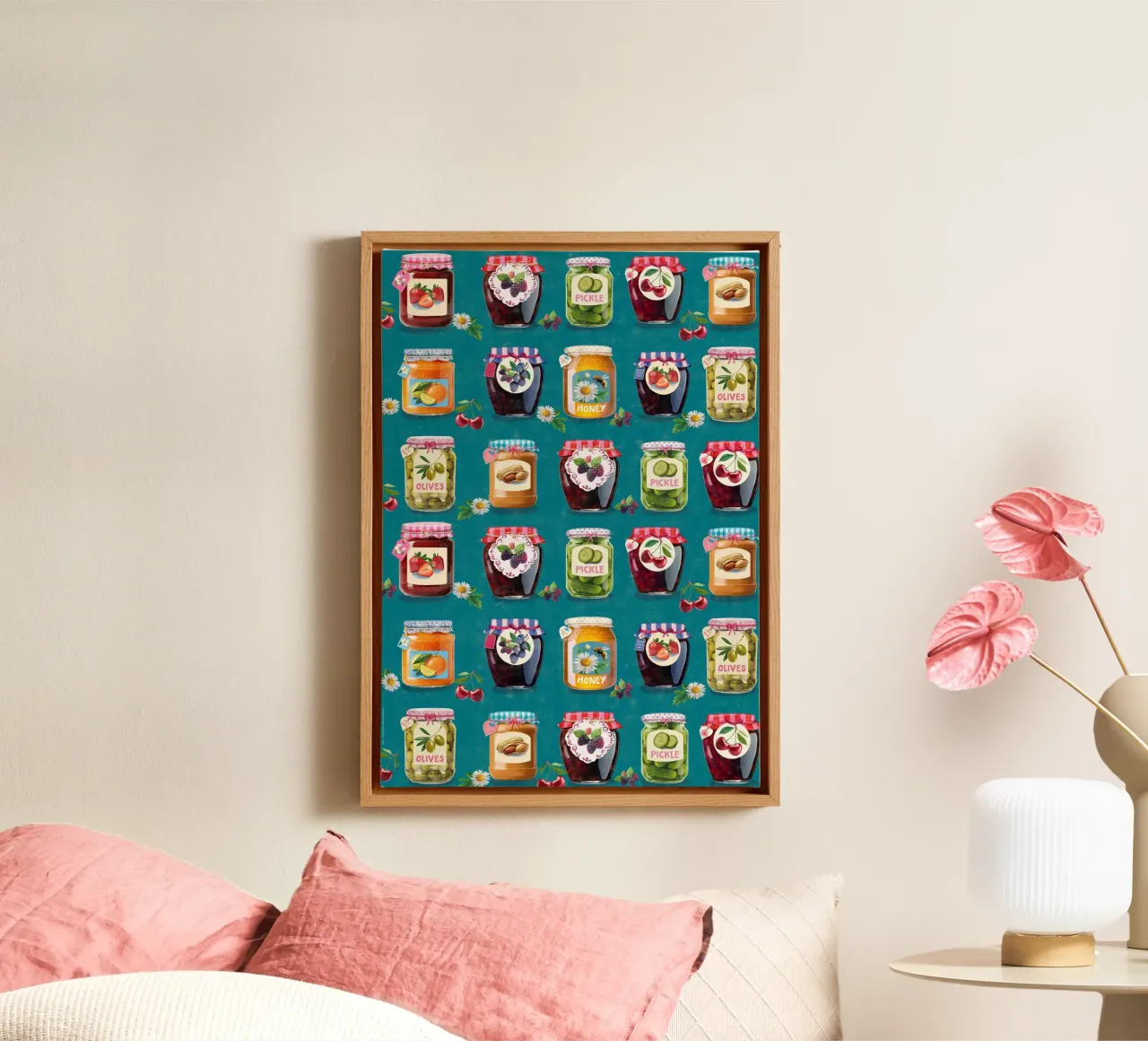 Jar pattern canvas van Rocket68