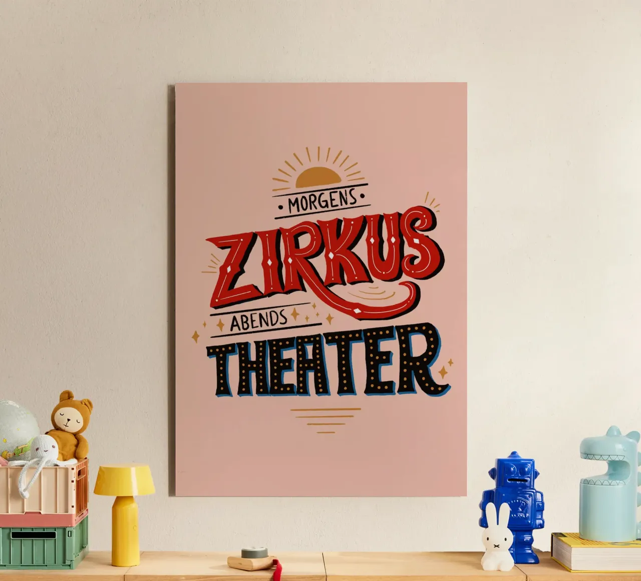 Morgens Zirkus, Abends Theater pannello forex da modeern