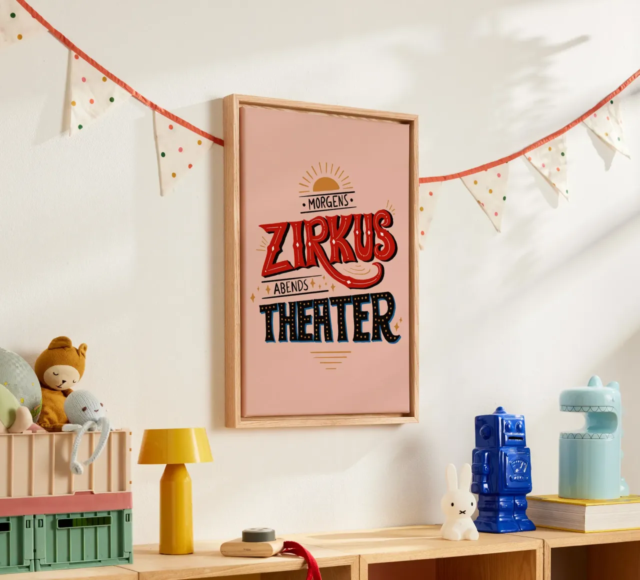 Morgens Zirkus, Abends Theater tela da modeern