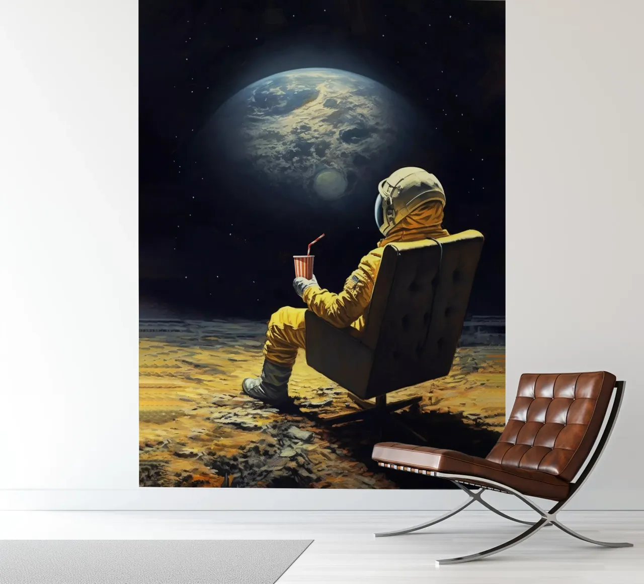 Moon break fotobehang van Dikhotomy