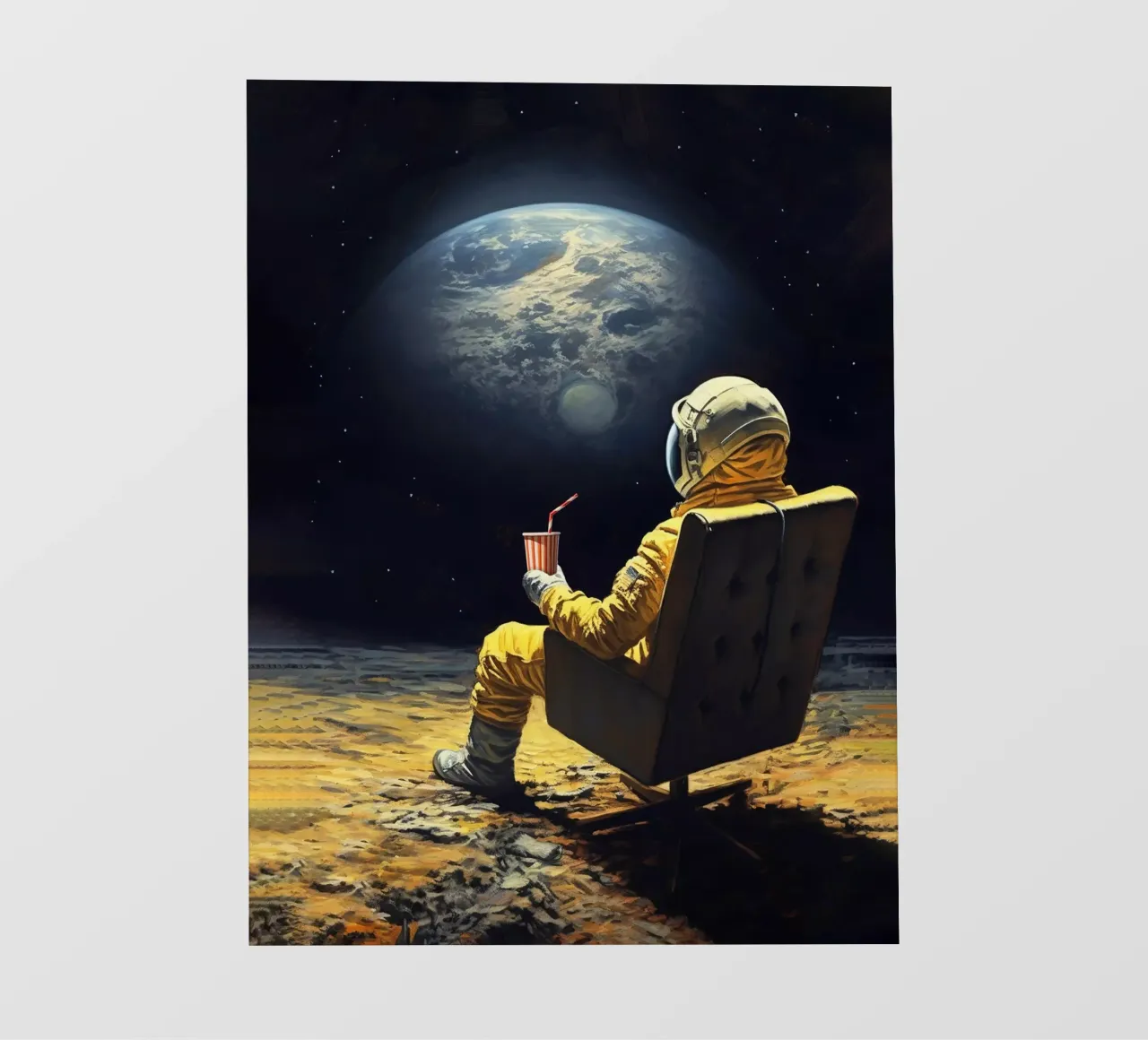 Moon break fotobehang van Dikhotomy