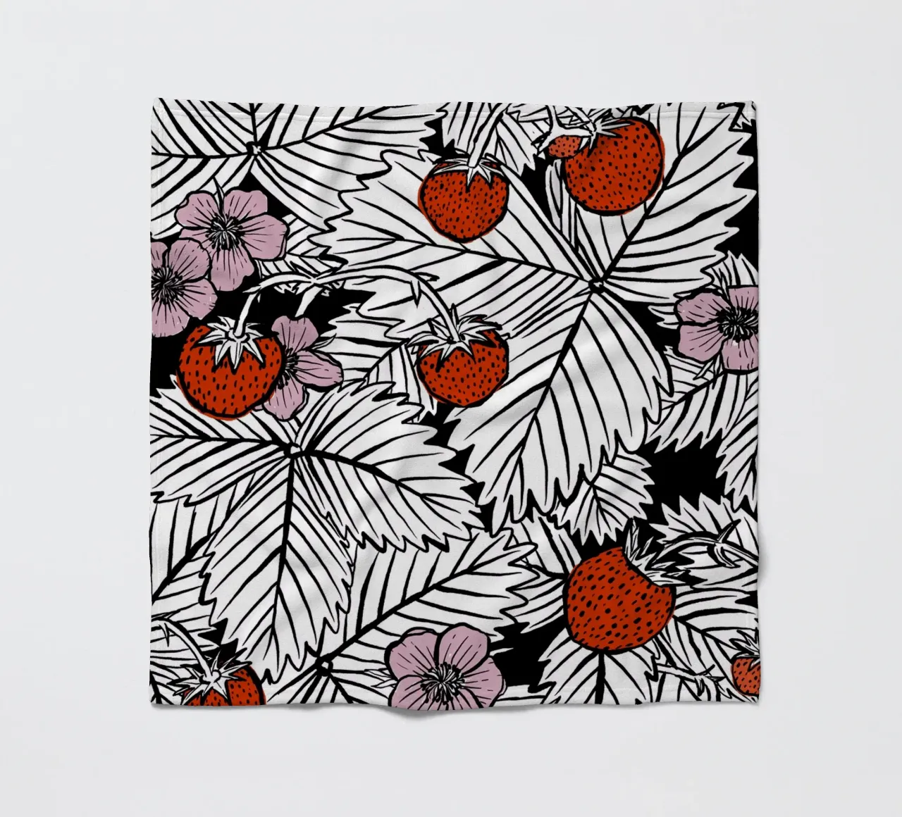 Erdbeeren coperta in pile da modeern
