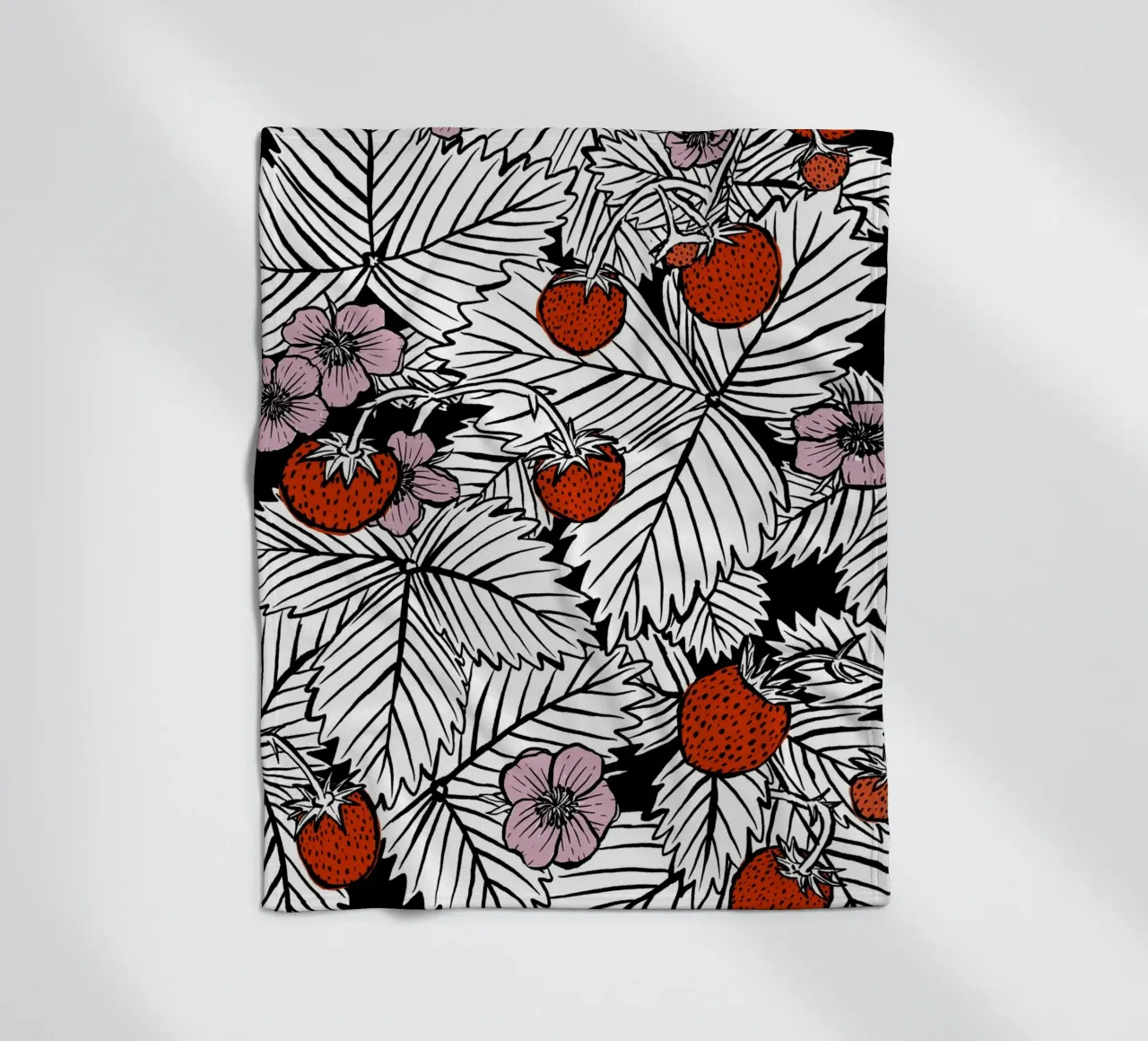 Erdbeeren coperta in pile da modeern