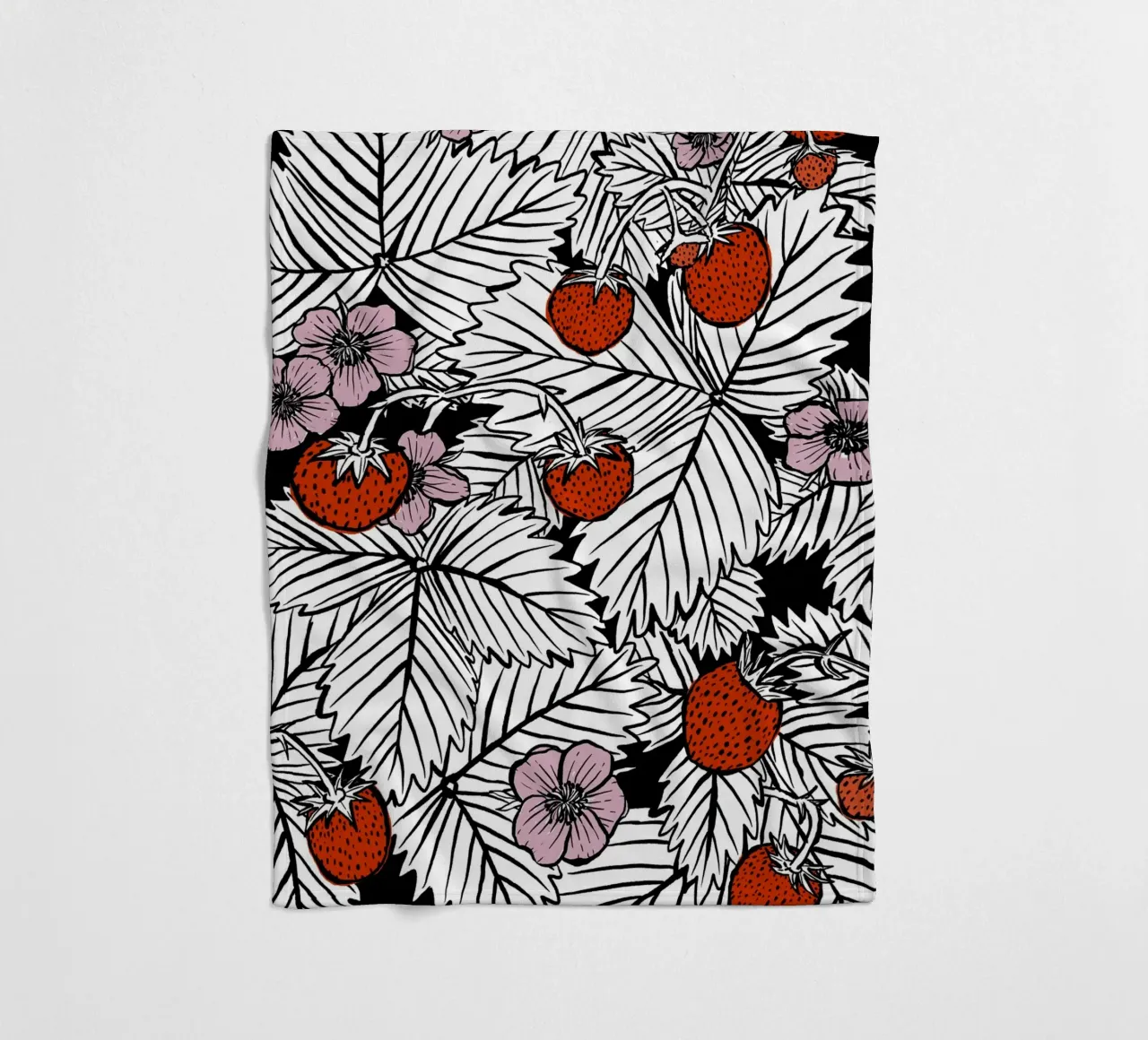 Erdbeeren coperta in pile da modeern