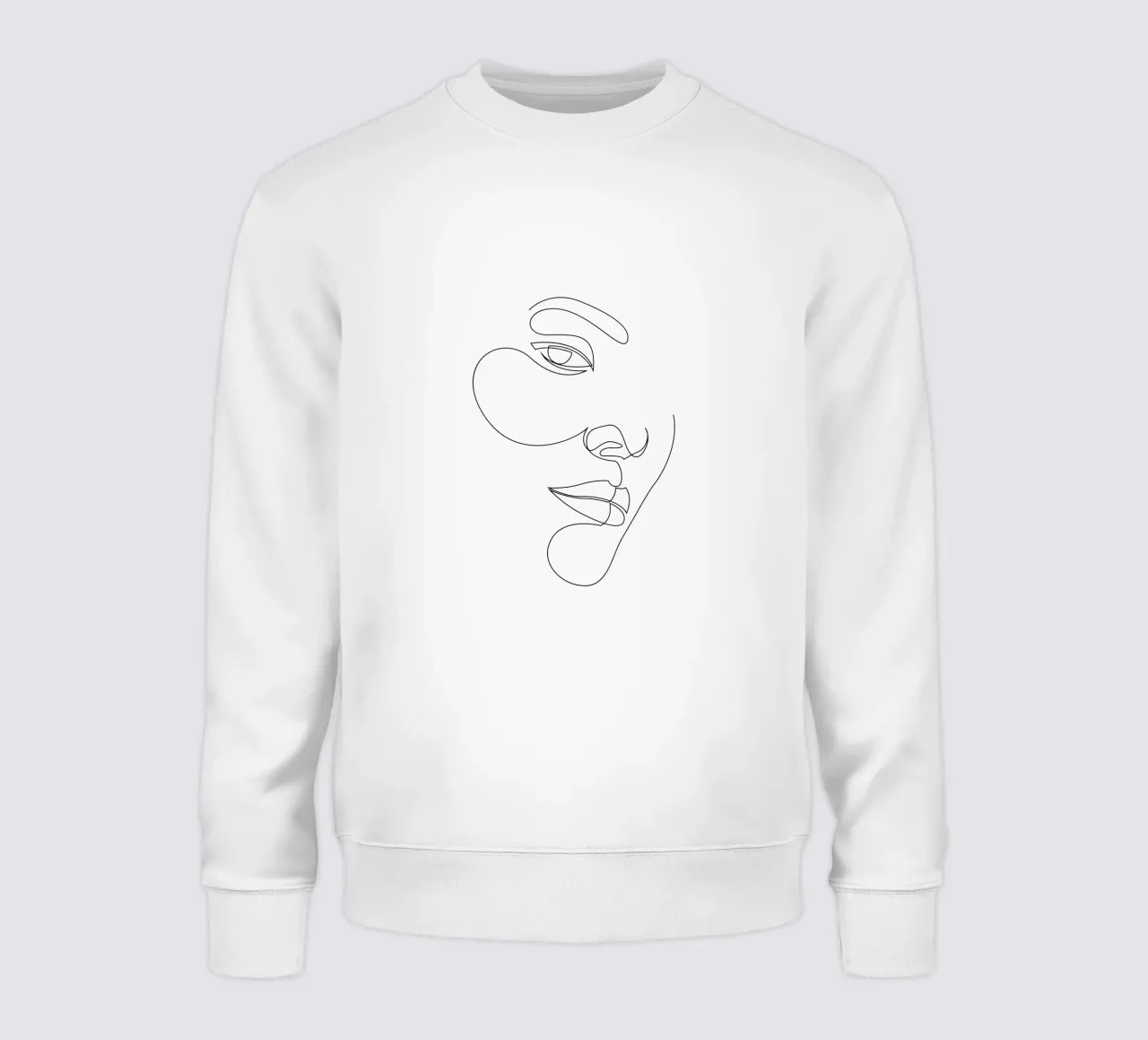 S14 - single line face felpa da Addillum