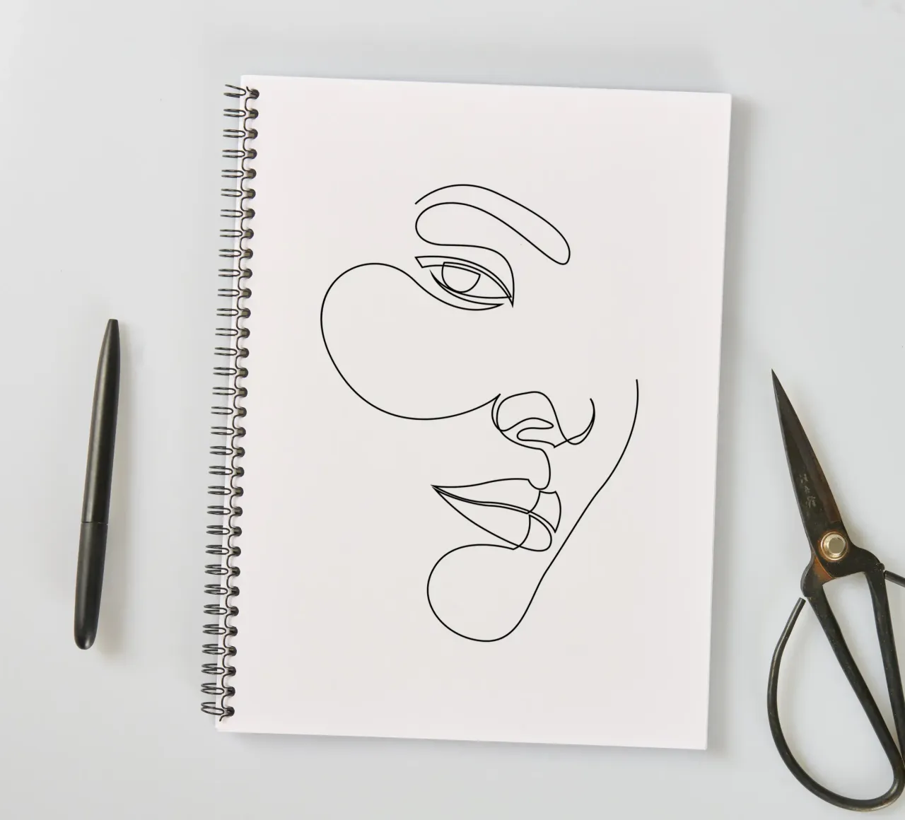 S14 - single line face spiral notebook by Addillum