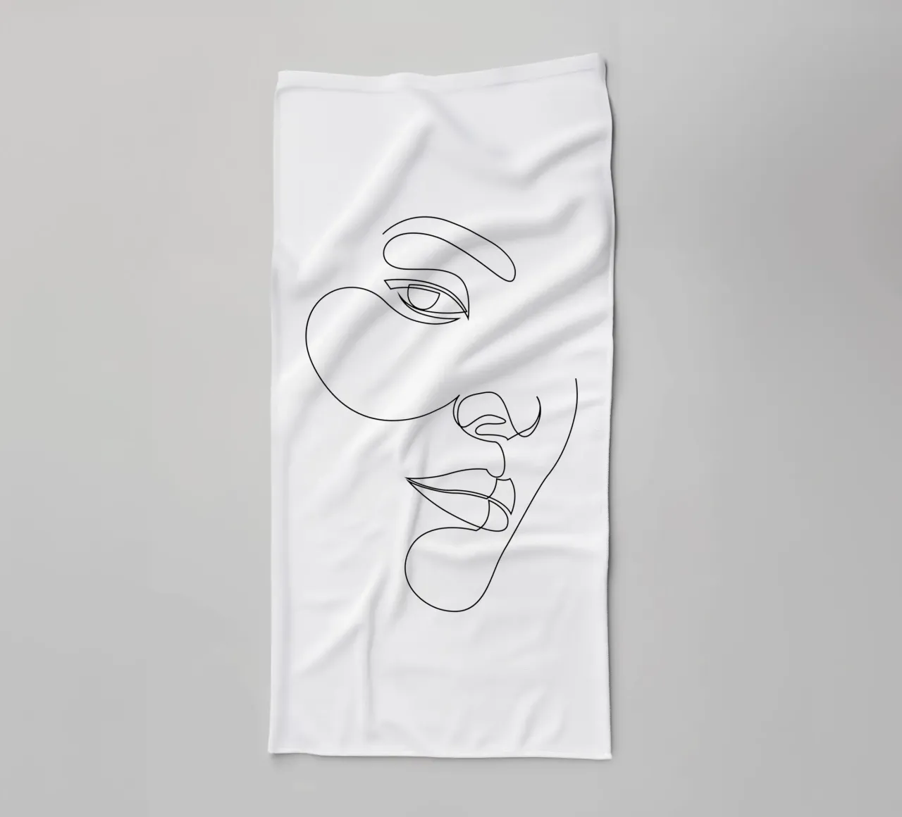 S14 - single line face asciugamano da bagno da Addillum
