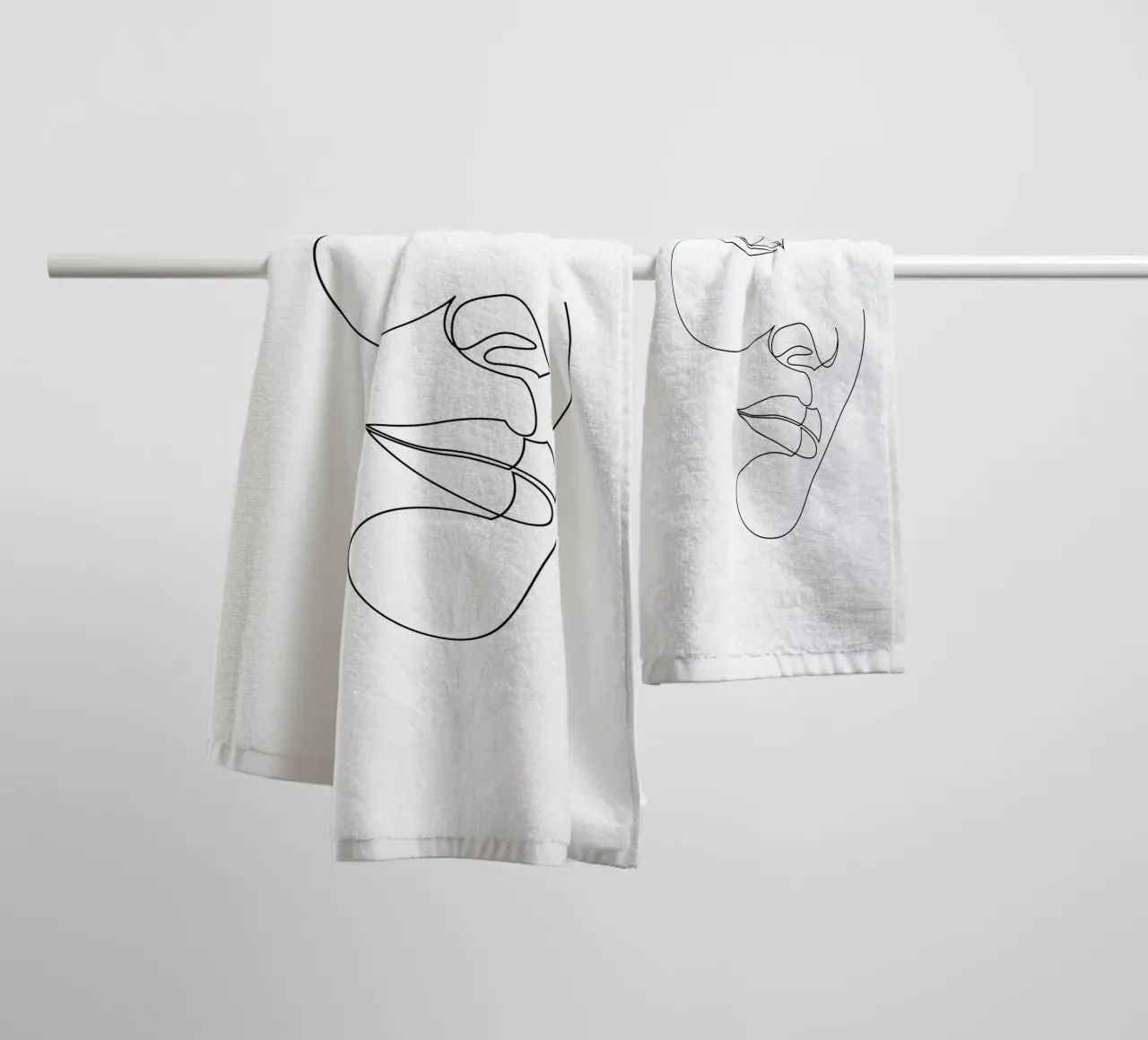 S14 - single line face asciugamano da bagno da Addillum