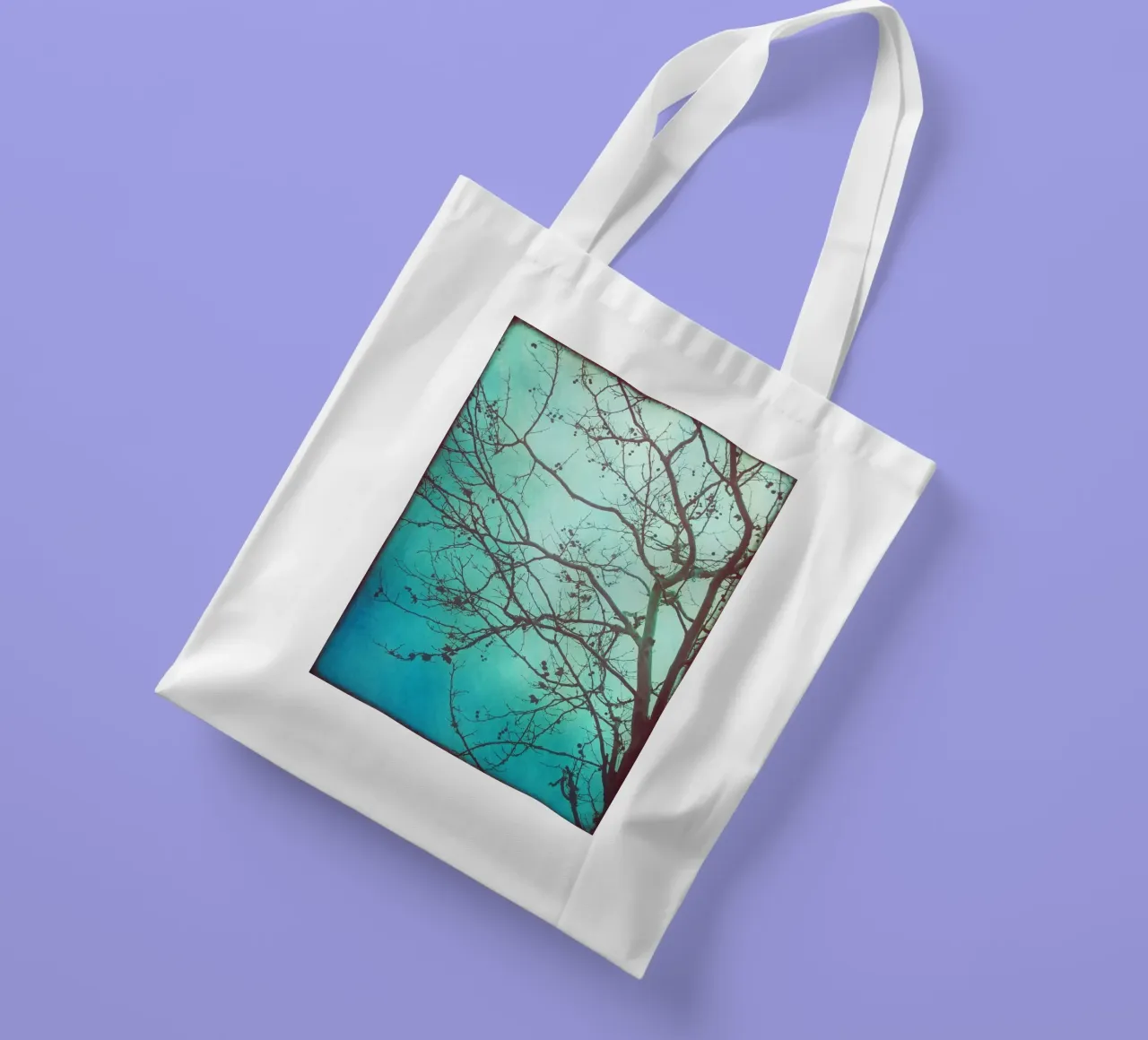 L'albero e l'alba borsa in juta da Eva Nev Photography