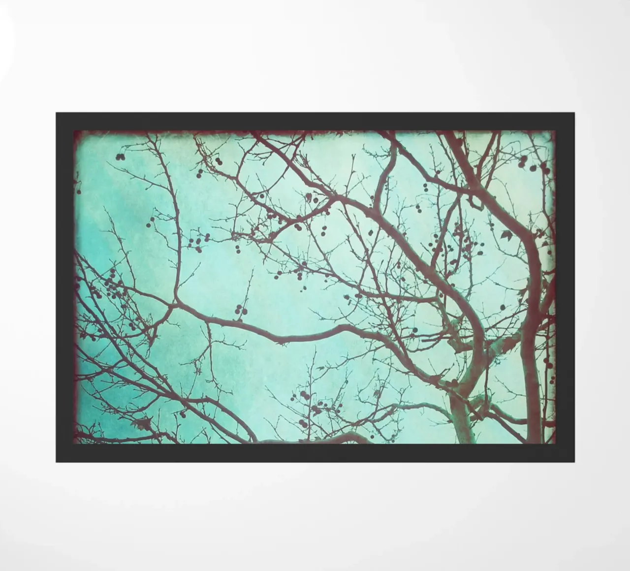 Tree and Dawn doormat by Eva Nev Photography