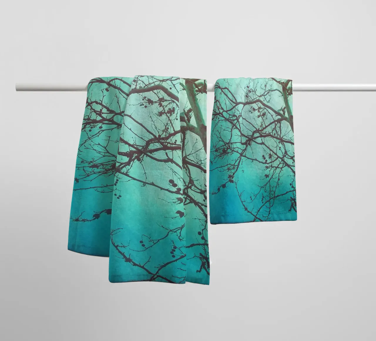 Tree and Dawn towel by Eva Nev Photography