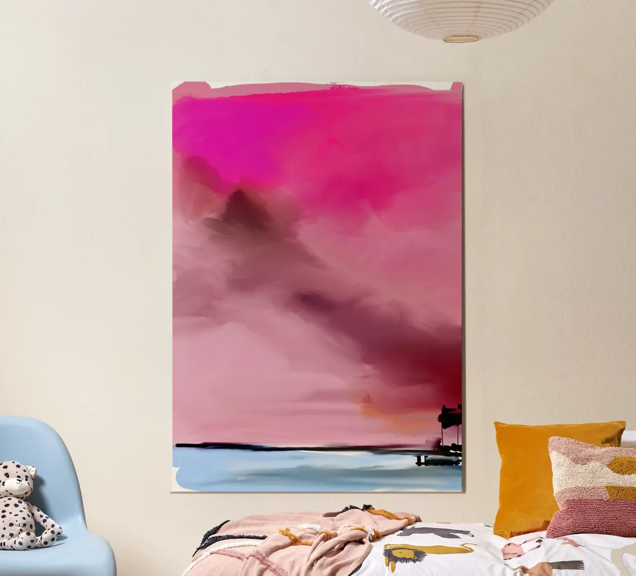 Il cielo di Berlino poster con telaio in legno da SaraRosenbaum