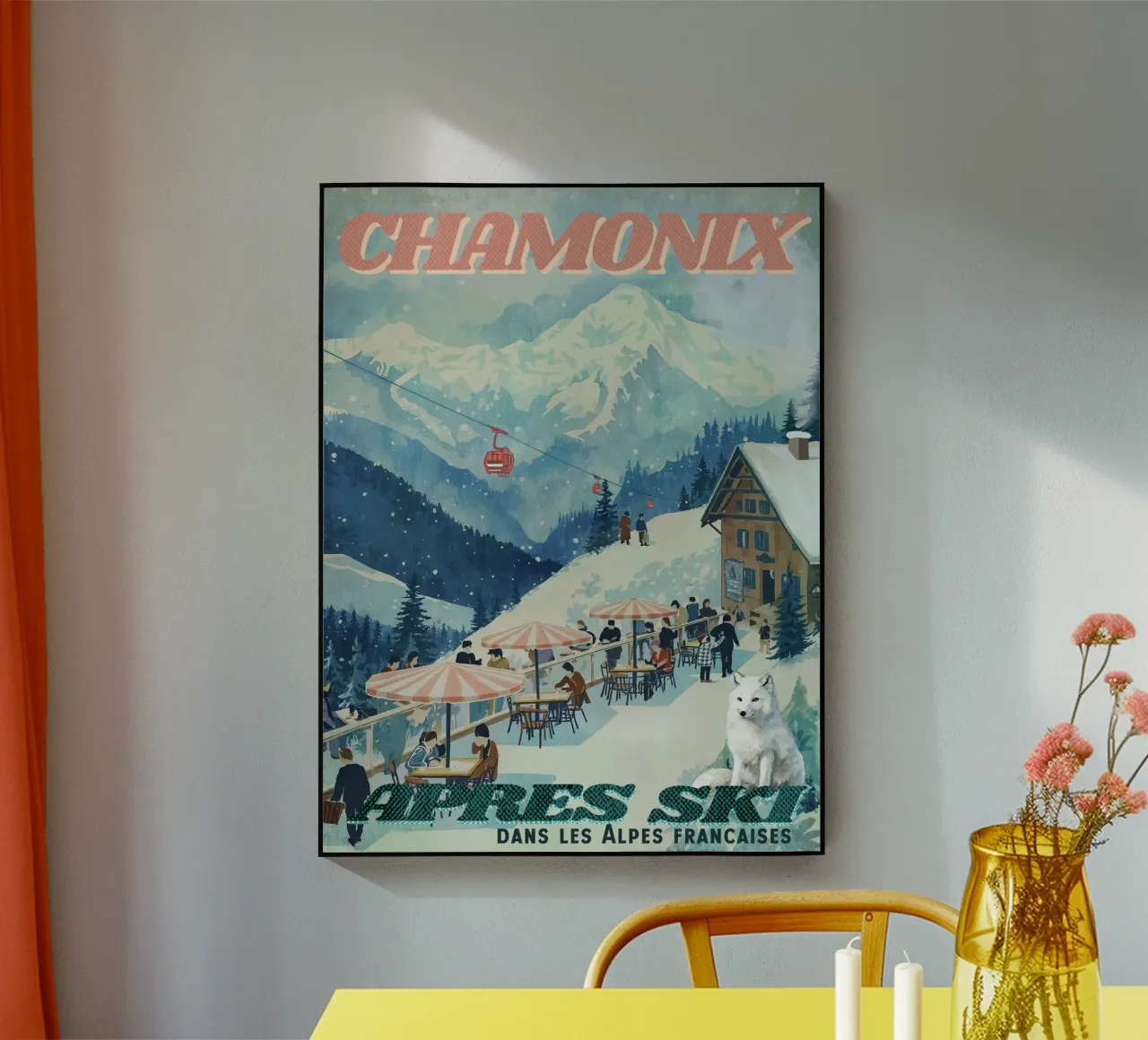 Chamonix dopo lo sci plexiglass da Taika Tori Art