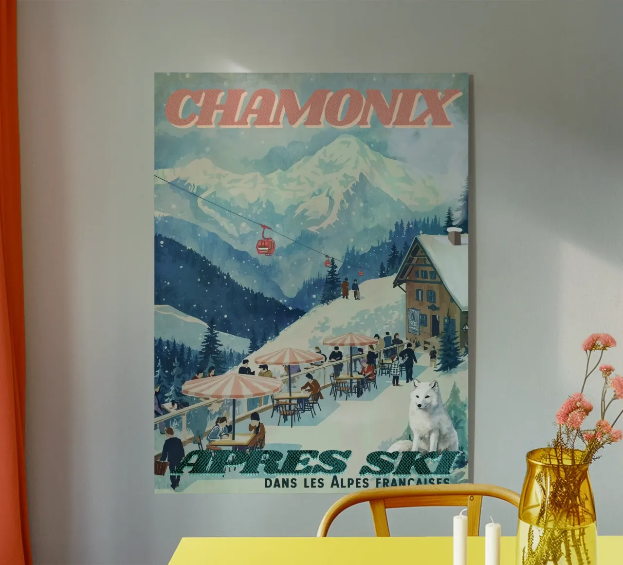 Chamonix dopo lo sci plexiglass da Taika Tori Art