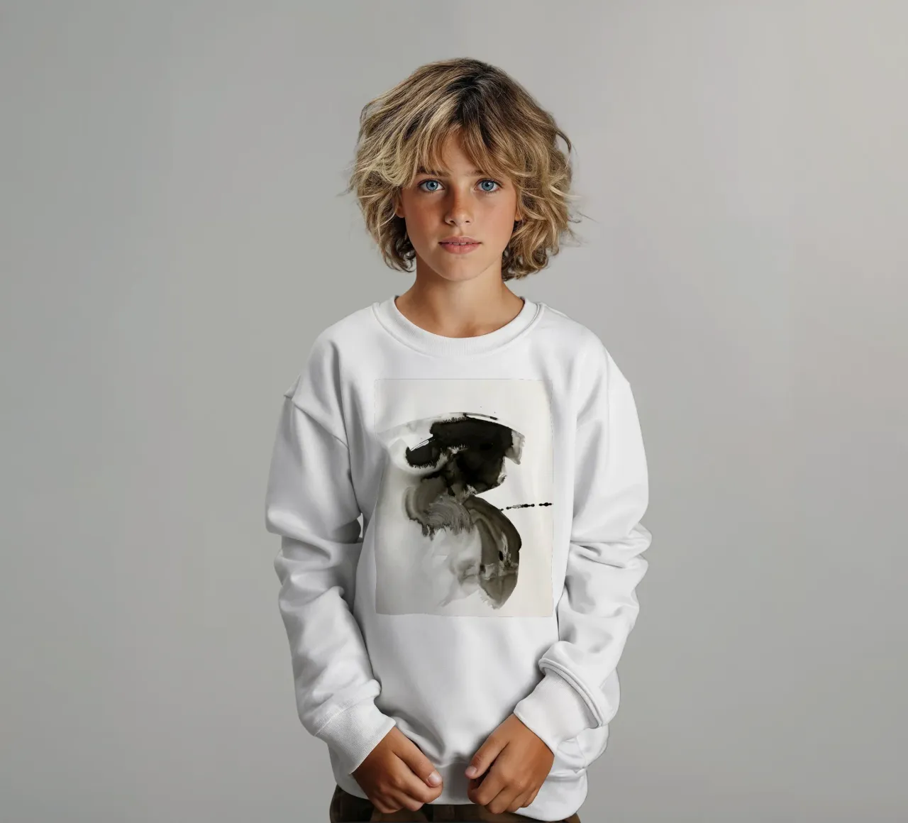 India ink kids sweatshirt by SaraRosenbaum