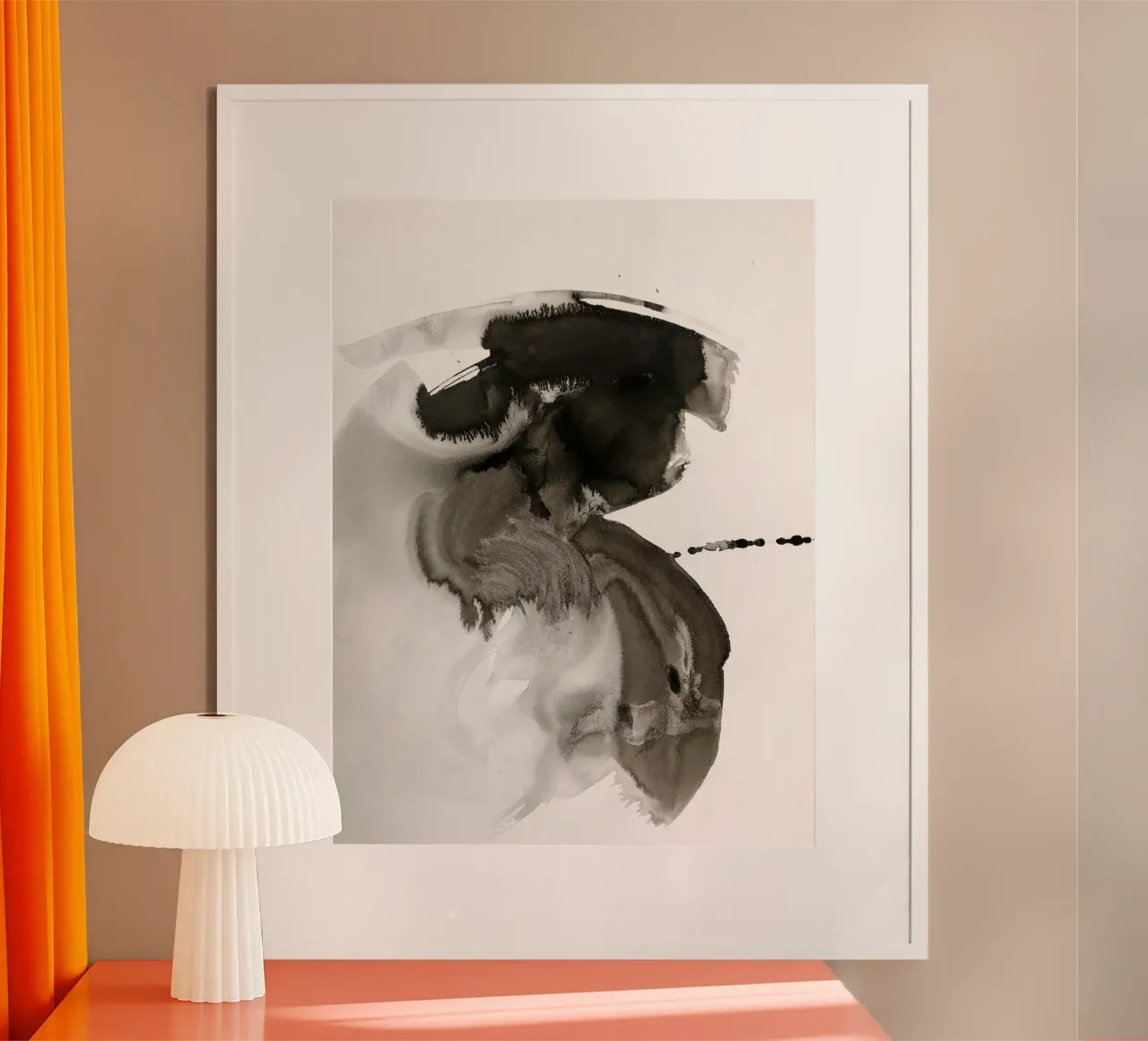 Inchiostro di china poster con telaio in alluminio da SaraRosenbaum