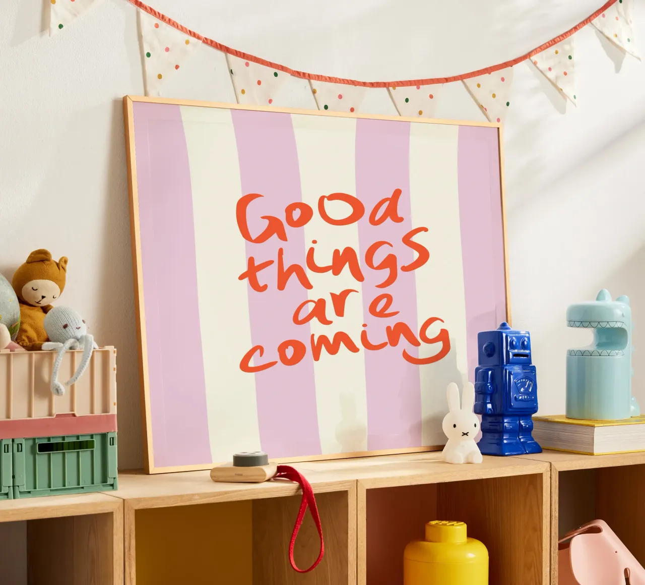 Good things are coming - Motivational Art poster by Blisstype