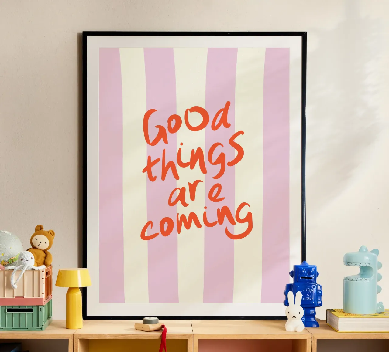 Good things are coming - Motivational Art poster by Blisstype