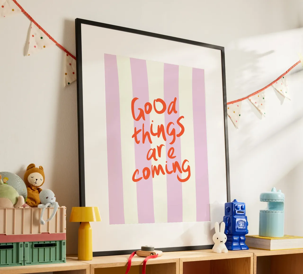 Good things are coming - Motivational Art poster by Blisstype