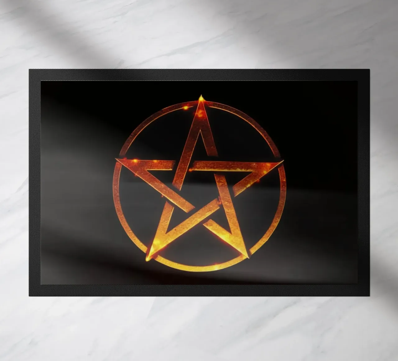 Pentagram doormat by livingyourway