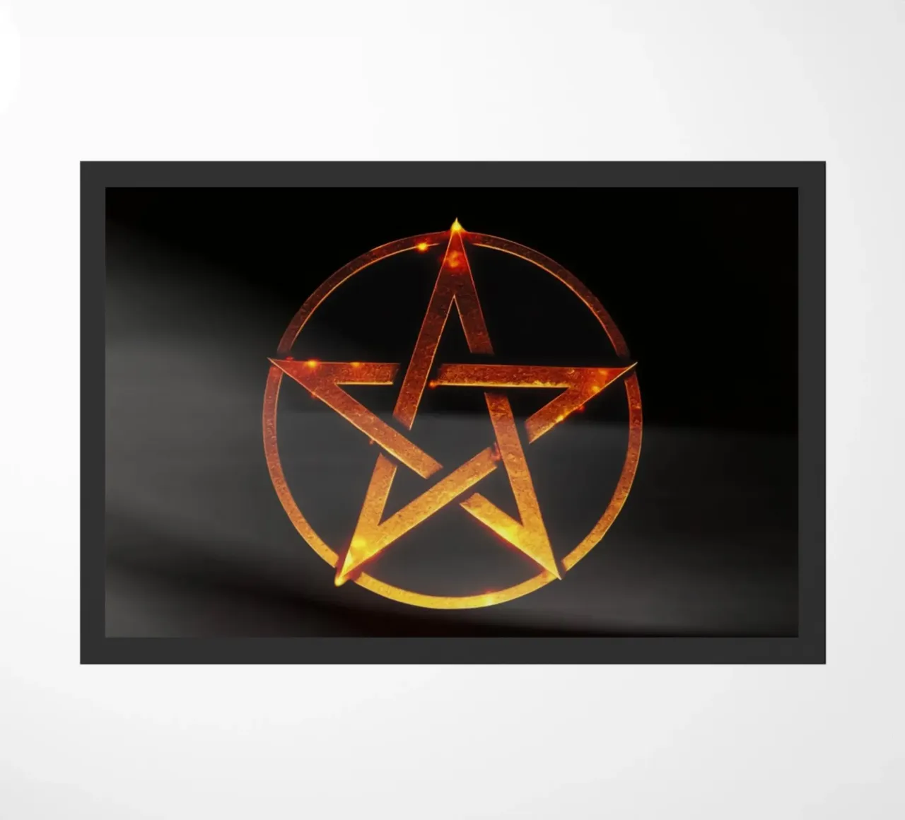 Pentagram doormat by livingyourway