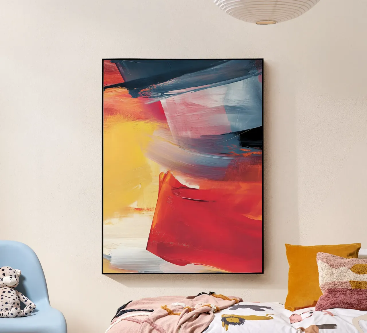 Warm Red Shapes plexiglass da Colormenta