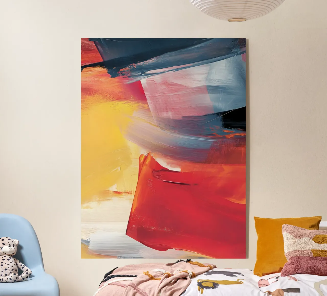 Warm Red Shapes plexiglass da Colormenta