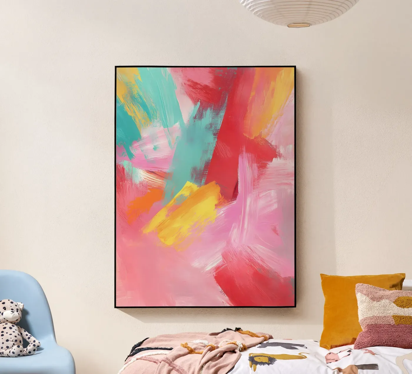 Rainbow Brush Fun Acryl-Glas von Colormenta