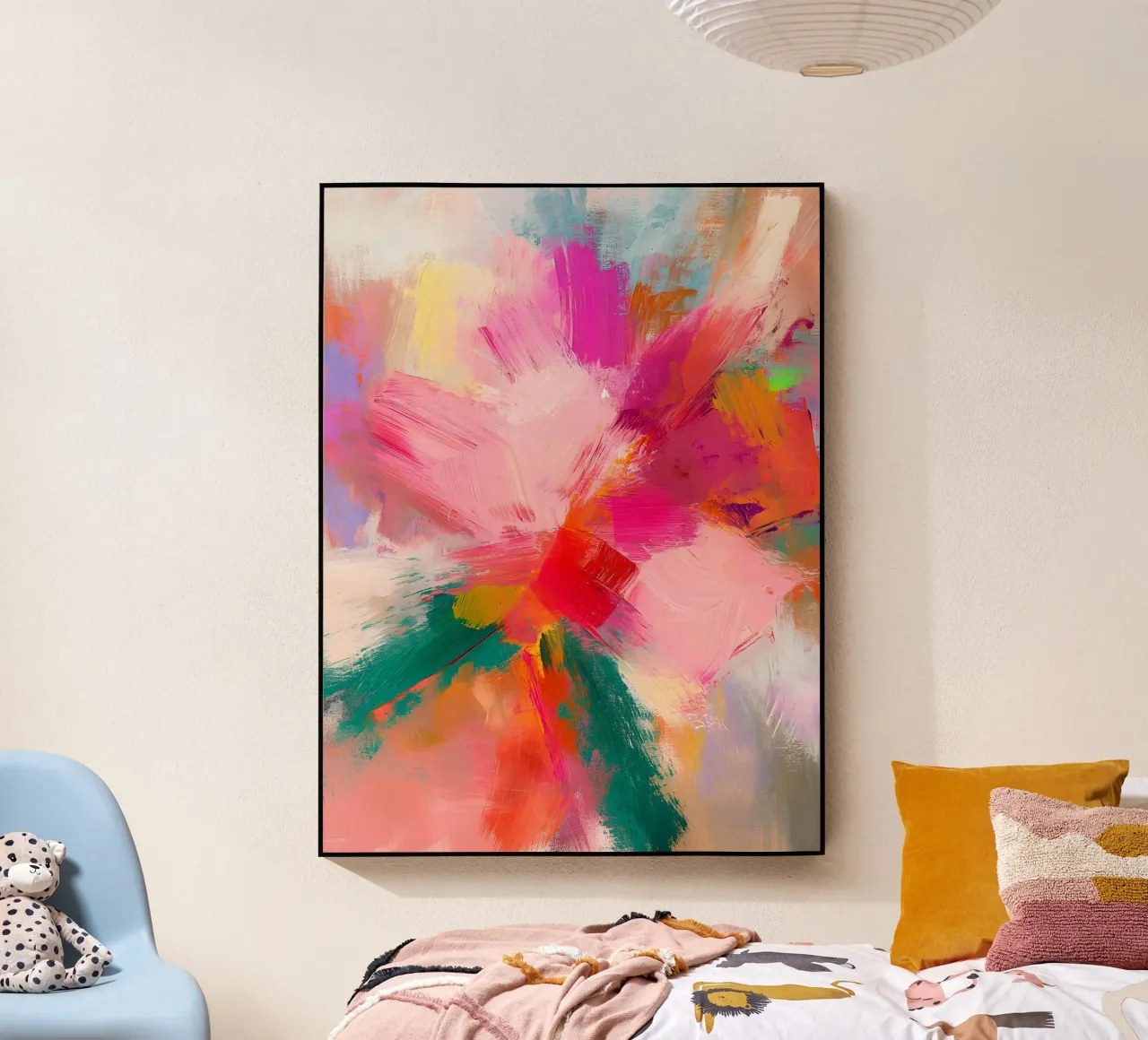 Warm Abstract Bloom plexiglass da Colormenta