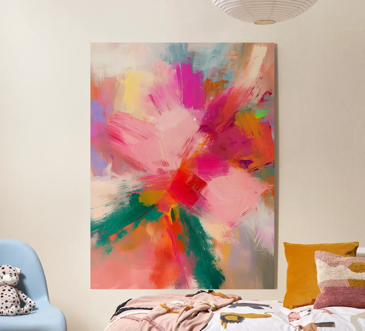 Warm Abstract Bloom plexiglass da Colormenta