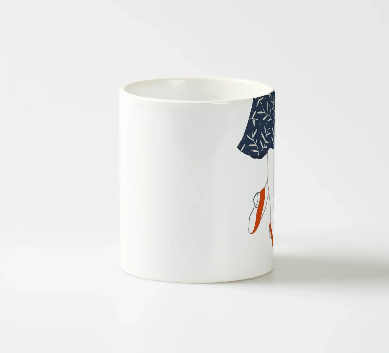 Put on your red shoes tazza in ceramica da modeern