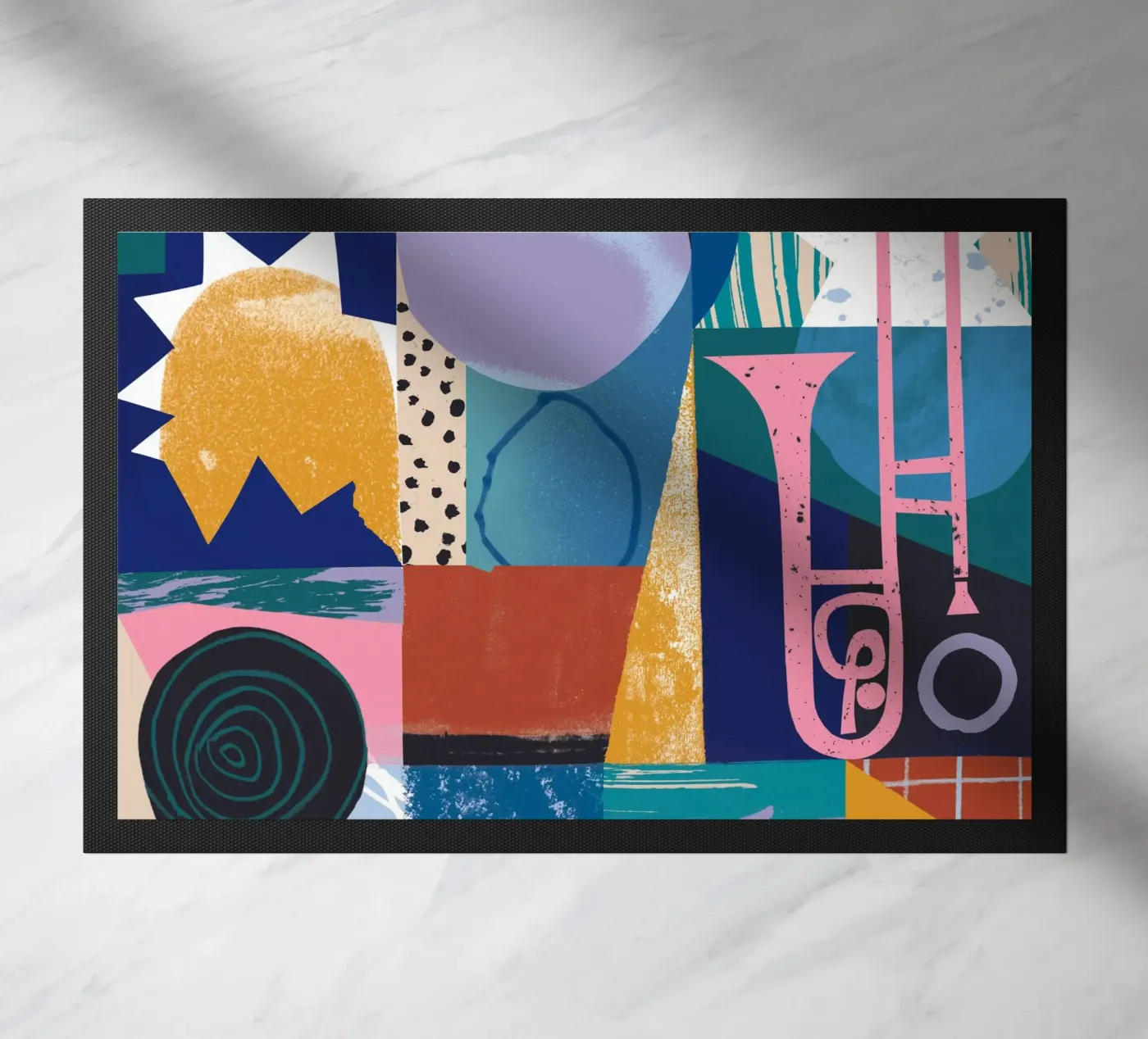Jazz Beginning doormat by Tom Abbiss Smith