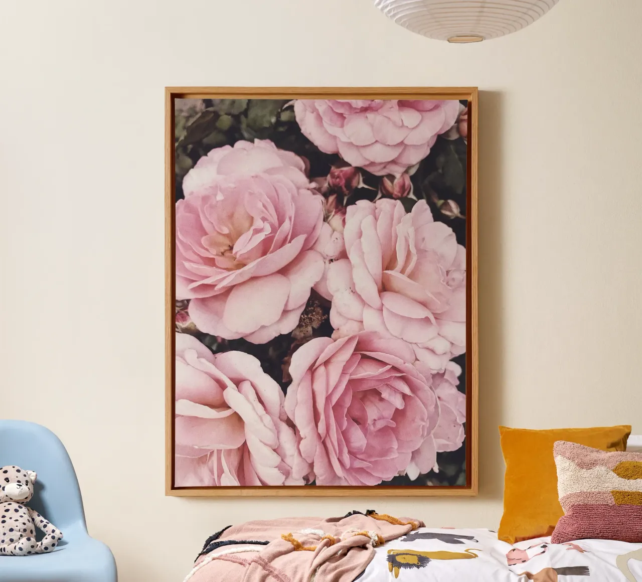 Rose romantiche - splendore floreale tela con Cornice a cassetta da Whole©