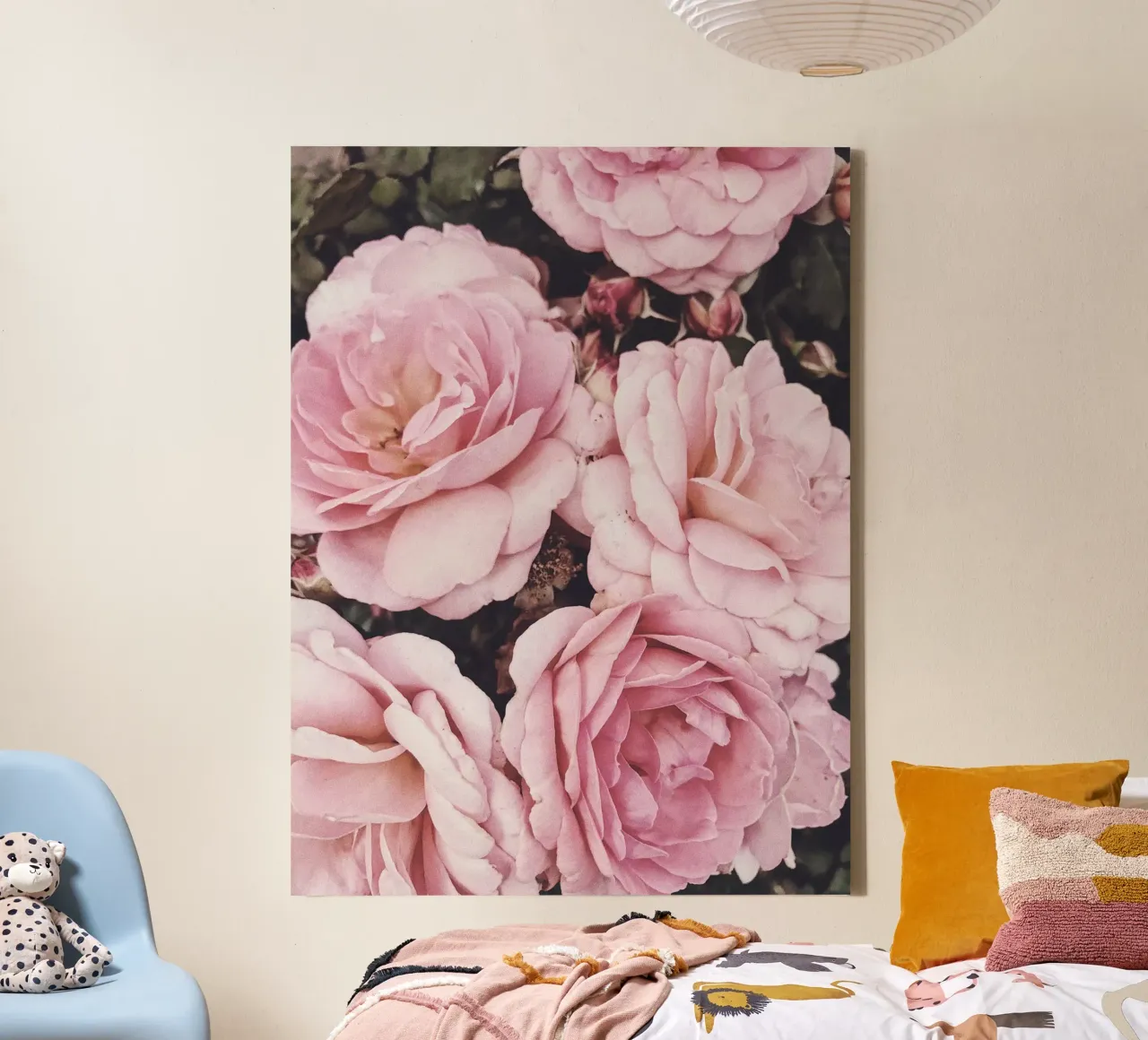 Rose romantiche - splendore floreale tela con Cornice a cassetta da Whole©