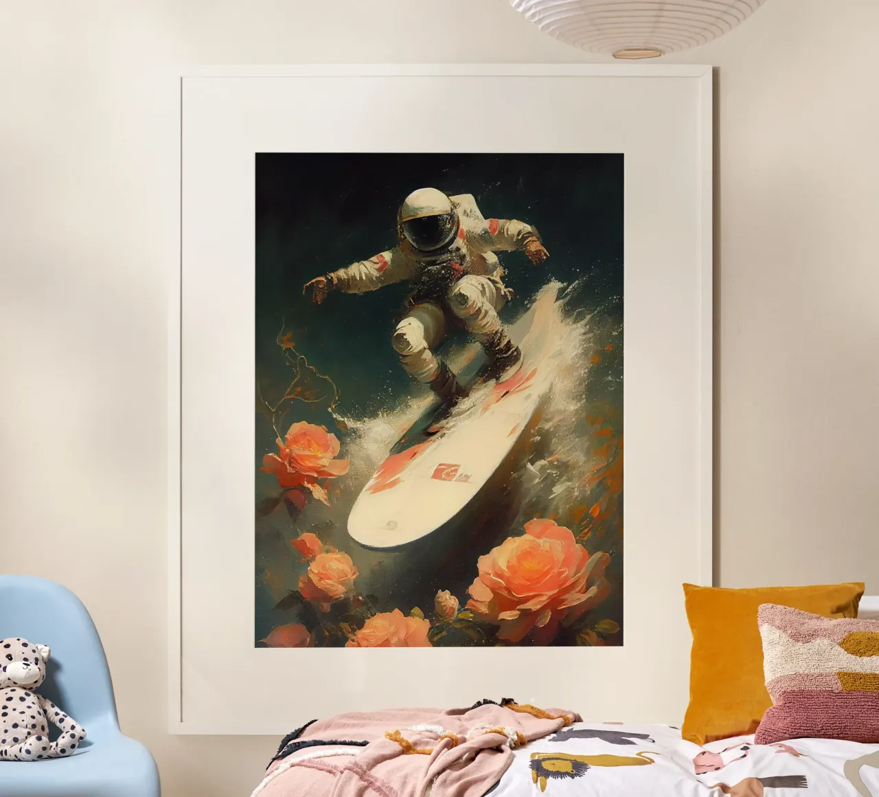 My space wave poster con telaio in plastica da Dikhotomy