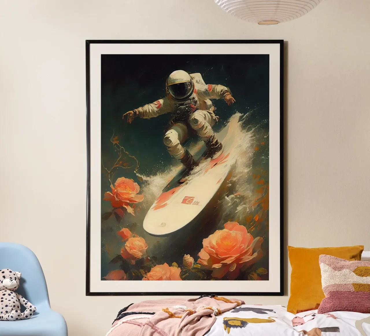 My space wave poster con telaio in plastica da Dikhotomy