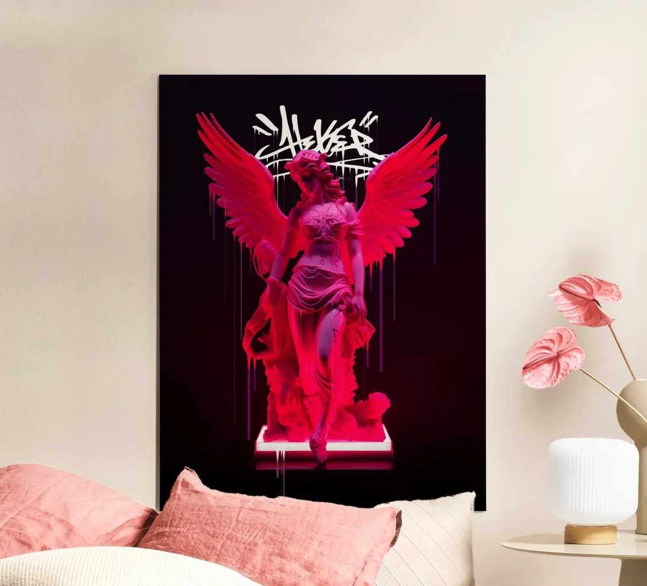 Neon Athenea poster con telaio in plastica da Dikhotomy