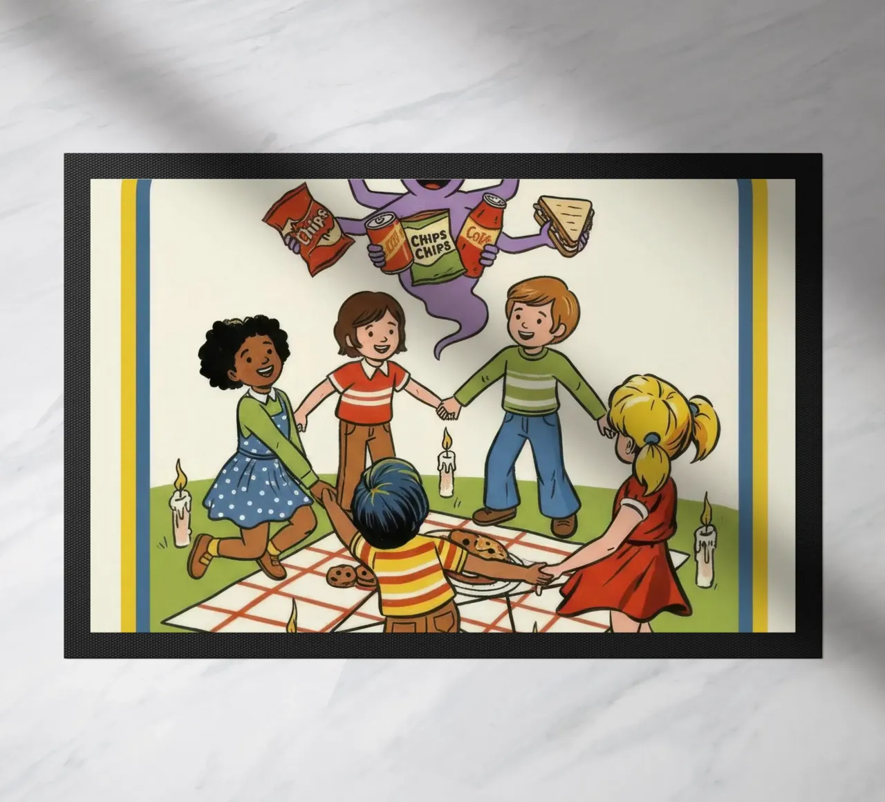 Let's Summon Snacks doormat by ScaryBoom