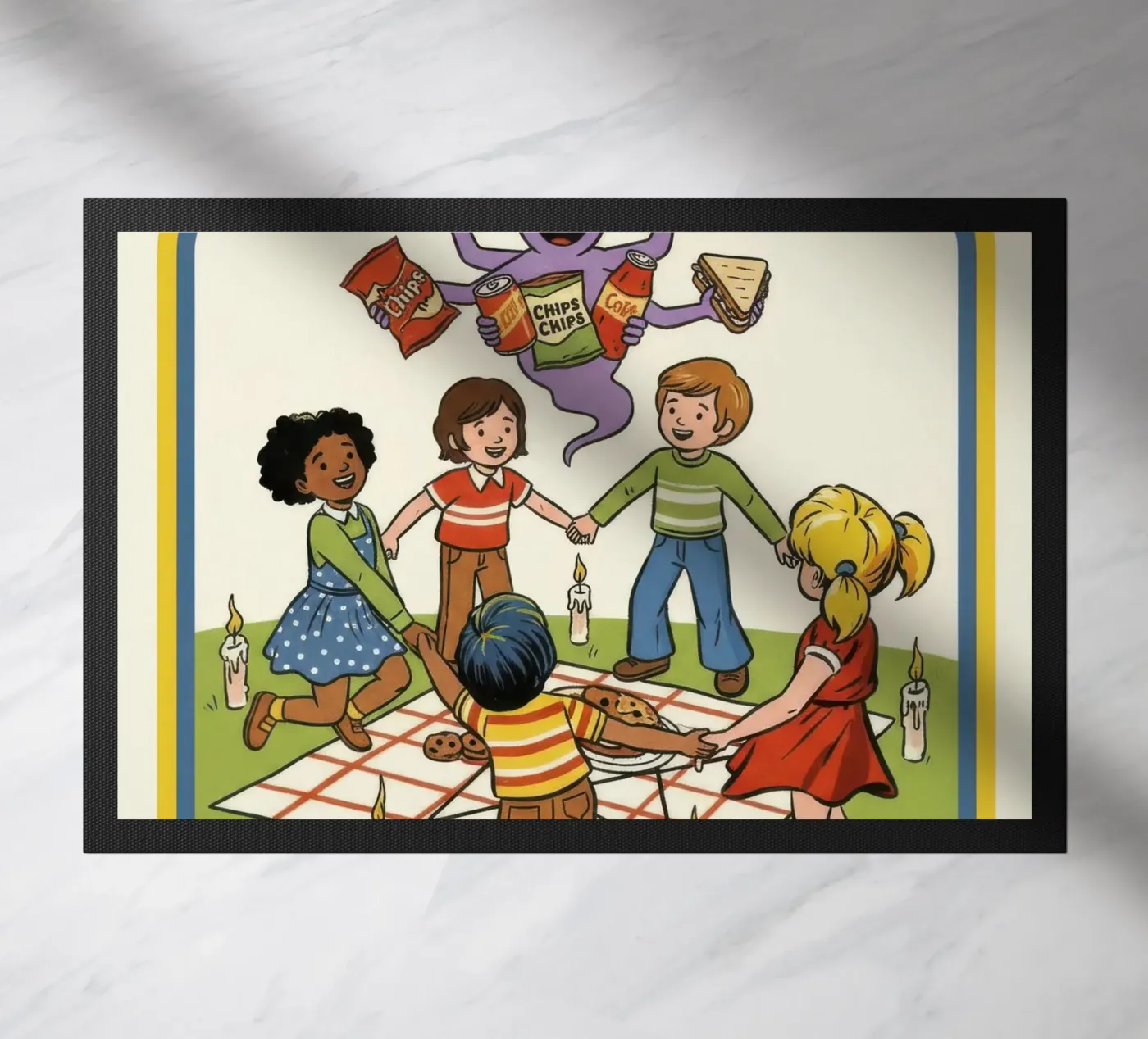 Let's Summon Snacks doormat by ScaryBoom